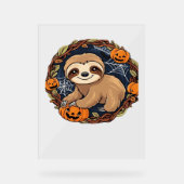 Halloween, Sloth, 31. Oktober, Erntedank Class Acrylschild (Vorderseite)