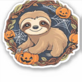 Halloween, Sloth, 31. Oktober, Erntedank Class Aufkleber (Vorderseite)