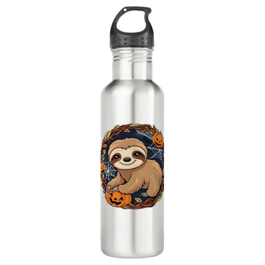 Halloween, Sloth, 31. Oktober, Erntedank Class Edelstahlflasche (Vorderseite)