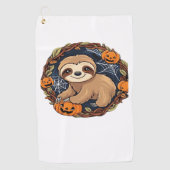 Halloween, Sloth, 31. Oktober, Erntedank Class Golfhandtuch (Vorderseite)