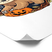 Halloween, Sloth, 31. Oktober, Erntedank Class Poster (Ecke)