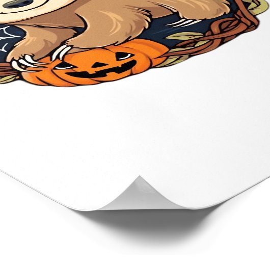 Halloween, Sloth, 31. Oktober, Erntedank Class Poster (Ecke)