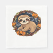 Halloween, Sloth, 31. Oktober, Erntedank Class Serviette (Vorderseite)