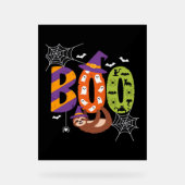 Halloween Sloth Boo Lazy Essential T - Shirt Acrylschild (Vorderseite)