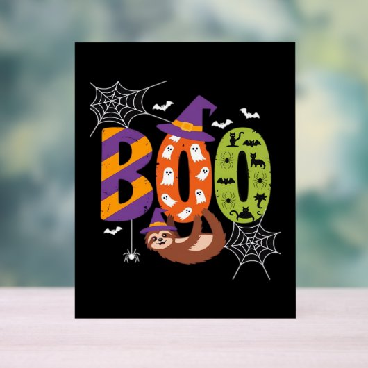 Halloween Sloth Boo Lazy Essential T - Shirt Acrylschild (Neutral)