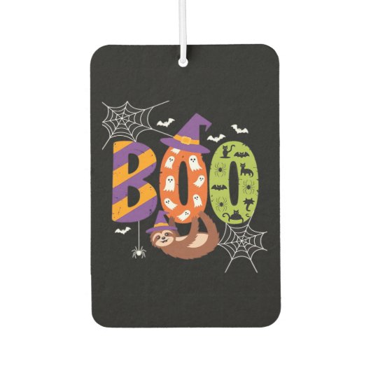 Halloween Sloth Boo Lazy Essential T - Shirt Autolufterfrischer (Vorderseite)