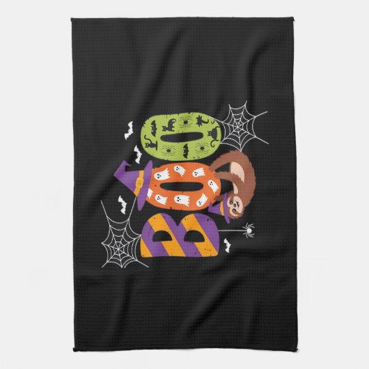 Halloween Sloth Boo Lazy Essential T - Shirt Geschirrtuch (Vertikal)
