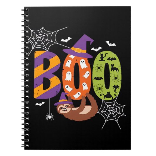 Halloween Sloth Boo Lazy Essential T - Shirt Notizblock (Vorderseite)