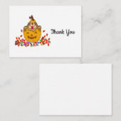 Halloween Sloth Danke, Karten (Vorne/Hinten)