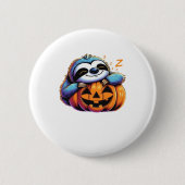 Halloween Sloth Lover Kostüm Essential T - Shirt Button (Vorderseite)