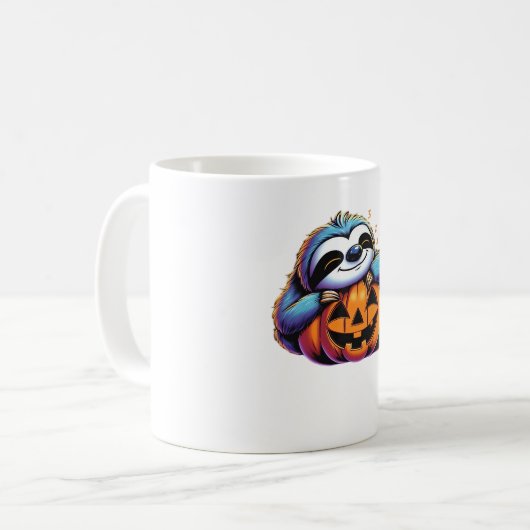Halloween Sloth Lover Kostüm Essential T - Shirt Kaffeetasse (Vorderseite Links)