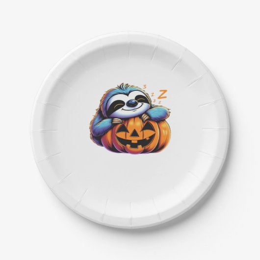 Halloween Sloth Lover Kostüm Essential T - Shirt Pappteller (Vorderseite)