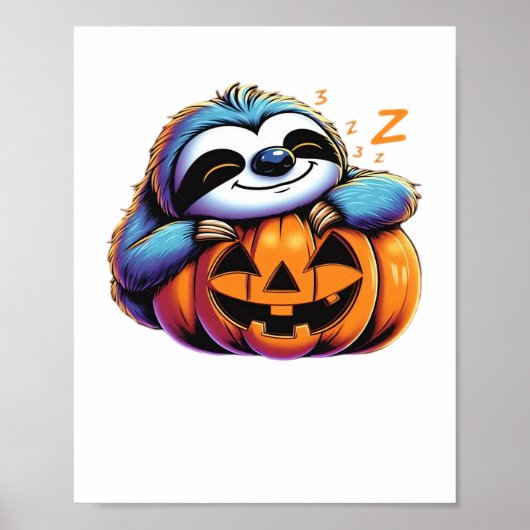 Halloween Sloth Lover Kostüm Essential T - Shirt Poster (Vorne)