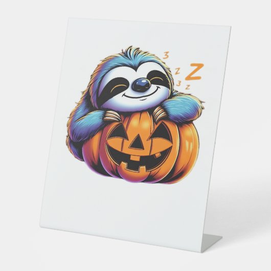 Halloween Sloth Lover Kostüm Essential T - Shirt Sockelschild (Vorderseite)