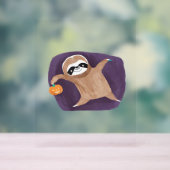 Halloween Sloth mit Pumpkin Classic T - Shirt Acrylschild (Neutral)