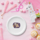 Halloween Sloth mit Pumpkin Classic T - Shirt Pappteller (Party)