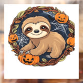 Halloween, Sloth, October 31st, Thanksgiving Class Fensteraufkleber (Blatt 2)