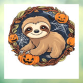 Halloween, Sloth, October 31st, Thanksgiving Class Fensteraufkleber (Blatt 3)