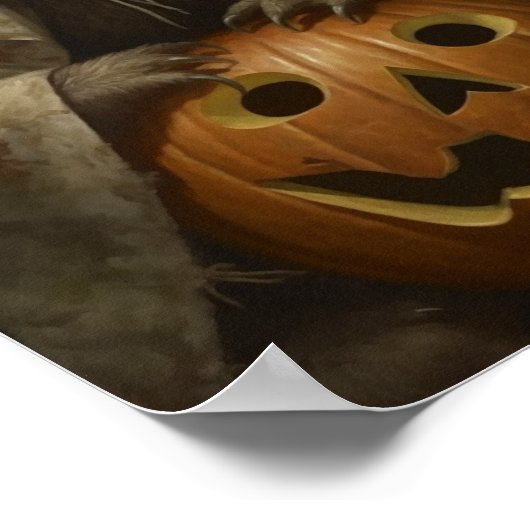 Halloween Sloth Poster (Ecke)