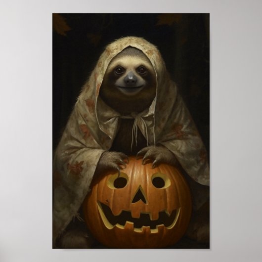Halloween Sloth Poster (Vorne)