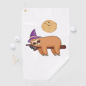 Halloween Sloth Premium T - Shirt Golfhandtuch (Insitu)