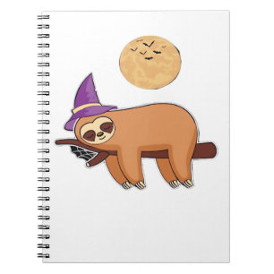 Halloween Sloth Premium T - Shirt Notizblock