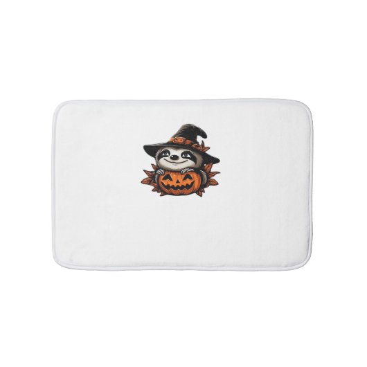 Halloween Sloth Pumpkin Festivity Classic T - Shir Badematte (Vorderseite)