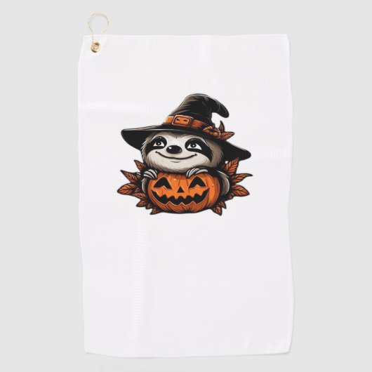 Halloween Sloth Pumpkin Festivity Classic T - Shir Golfhandtuch (Vorderseite)