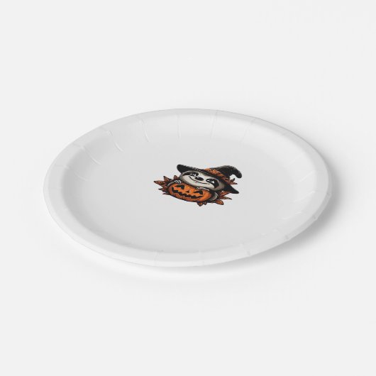 Halloween Sloth Pumpkin Festivity Classic T - Shir Pappteller (Schrägansicht)