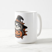 Halloween Sloth Pumpkin Festivity Kaffeetasse (VorderseiteRechts)