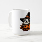 Halloween Sloth Pumpkin Festivity Kaffeetasse (Vorderseite Links)