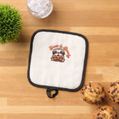 Halloween Sloth Slow and Spooky Cute Sloth Pumpkin Topflappen (Oben Unten)