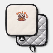 Halloween Sloth Slow and Spooky Cute Sloth Pumpkin Topflappen (Vorderseite/Rückseite)