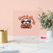 Halloween Sloth Slow und Spooky Niedlichen Sloth P Acrylschild (Hochzeit)