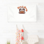 Halloween Sloth Slow und Spooky Niedlichen Sloth P Banner (Insitu)