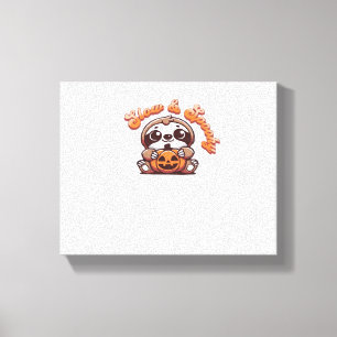 Halloween Sloth Slow und Spooky Niedlichen Sloth P Leinwanddruck