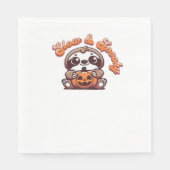 Halloween Sloth Slow und Spooky Niedlichen Sloth P Serviette (Vorderseite)