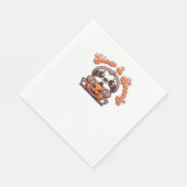 Halloween Sloth Slow und Spooky Niedlichen Sloth P Serviette (Ecke)
