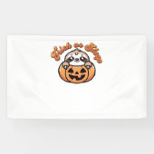 Halloween Sloth Trick oder Sleep Niedlich Sloth Pu Banner (Horizontal)