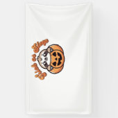 Halloween Sloth Trick oder Sleep Niedlich Sloth Pu Banner (Vertikal)