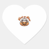 Halloween Sloth Trick oder Sleep Niedlich Sloth Pu Herz-Aufkleber (Vorderseite)