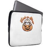 Halloween Sloth Trick oder Sleep Niedlich Sloth Pu Laptopschutzhülle (Vorne Rechts)
