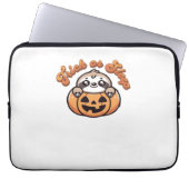 Halloween Sloth Trick oder Sleep Niedlich Sloth Pu Laptopschutzhülle (Vorderseite)