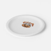 Halloween Sloth Trick oder Sleep Niedlich Sloth Pu Pappteller (Schrägansicht)