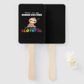 Halloween Slothful Design, das ist mein menschlich Fächer (Vorne und Hinten)