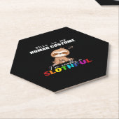 Halloween Slothful Design, das ist mein menschlich Untersetzer (angewinkelt)