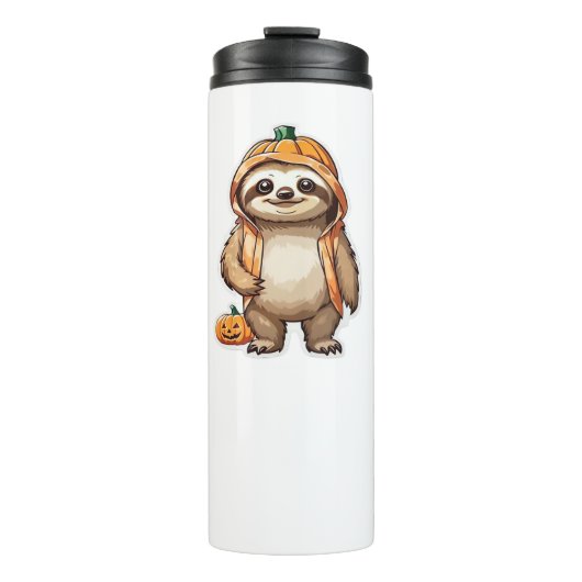 Halloween Slothster Essential T - Shirt Thermosbecher (Vorderseite)