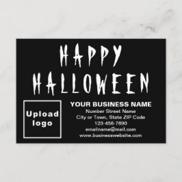 Halloween Small Black Flat Card