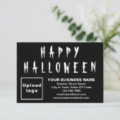 Halloween Small Black Flat Grußkarte Karte (Stehend Vorderseite)