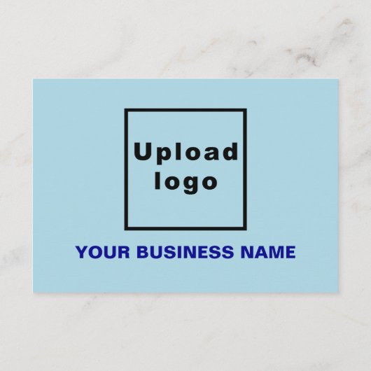 Halloween Small Light Blue Flat Card (Rückseite)